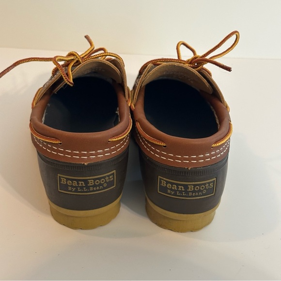 ❌SOLD❌LL Bean Men 8 Brown 2Eye Low Duck Boots Short Shoes 504732 Rubber Gumshoes - Picture 9 of 14